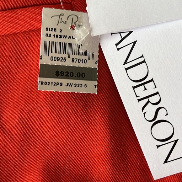 JW Anderson Slim Leg Trousers in red - Picture 3 of 7